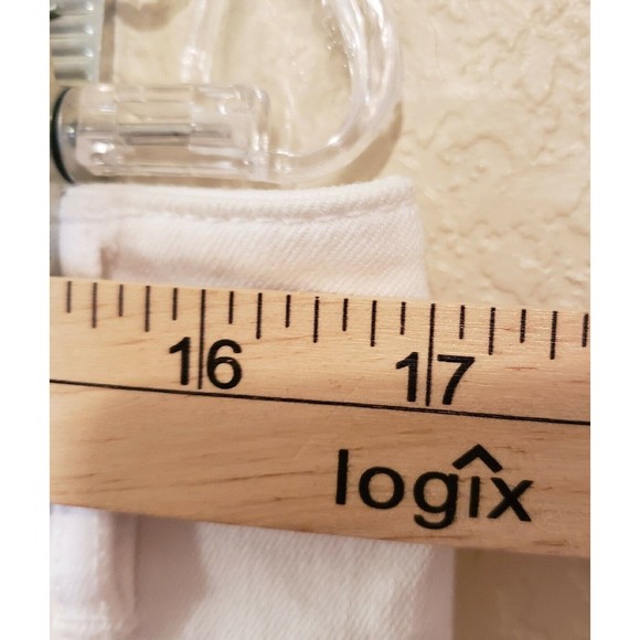 J Jill Smooth Fit Straight Leg High Rise Five Pocket White Jeans Size 14 - Picture 10 of 11